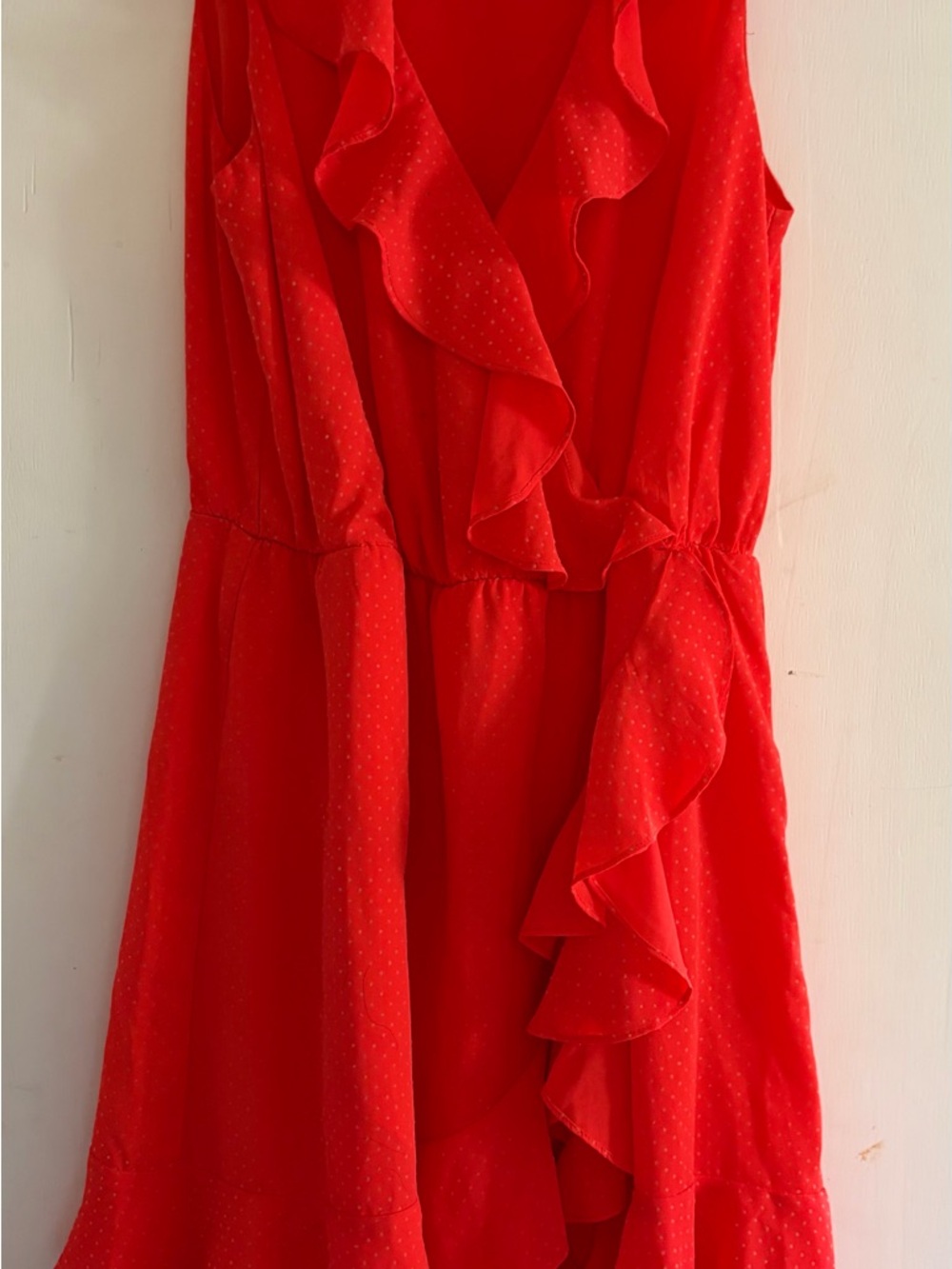 Women’s flowy Orange Ruffle Dress